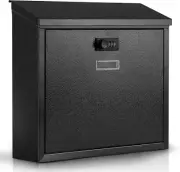Mail Boxes with Combination Lock,Locking Mailbox Wall Mounted,Security Metal Mai