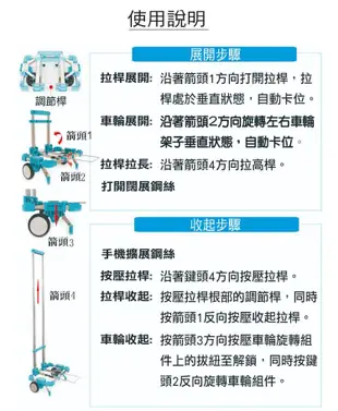 便攜A4摺疊輕便手推車 (3.9折)