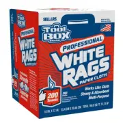 Paper Towels White Rags Paper Cloth Strong Absorbent Durable 200/Sheets