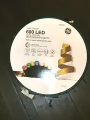 GE Color Choice 600 Ct Dual Color Multicolor Warm White LED MicroBright Light