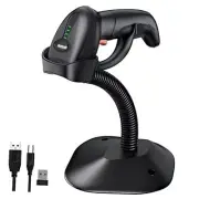 Wireless Handheld Barcode Scanner QR Barcode Scanner with Auto-Sensing Stand