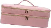 Blow Dryer Storage Case with Handle, Organizer for Hair Tools, Dustproof Design, Red