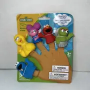 Sesame Street Bath Time Finger Puppets New With Defects Elmo Nose