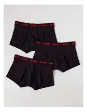 [Hugo] Triplet Cotton Stretch Trunks 3 Pack in Multi
