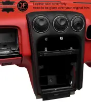 RED STITCH CENTRE DASH TRIM LEATHER COVER FITS ALFA ROMEO GTV 916 PHASE 2