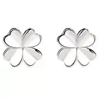 1Pair Romantic Temperament Four Leaf Grass Stud Earrings Delicate Earrings Gifts