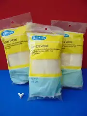 3 Pack Dr Scholl's 100% Lamb's Wool Padding Cushioning 3/8 OZ Each New & Sealed