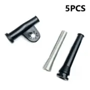 Sturdy Angle Grinder Cord Protector Rubber Sleeve Black/Silver (Pack of 5)