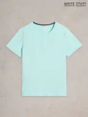 White Stuff Blue Abbie 100% Cotton T-Shirt (F66943) | $58