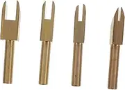 4Pcs Leather Burnishing Tool Leather Craft Kit for Polishing Edges for Beginners Professionals Includes Tips