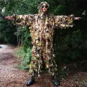 Mens Military Bionic Camouflage Clothes 3D Leaves Training Hunting Ghillie Suits