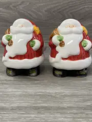 Santa Clause Salt And Pepper Shakers Christmas Decor New