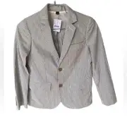 J.Crew Crewcuts Ludlow Seersucker Sports Coat Boys 10 NWT