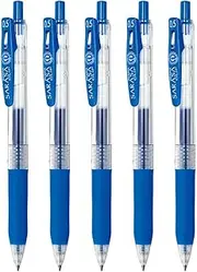 Zebra P-JJ15-COBL5-AZ Gel Ballpoint Pen Sarasa Clip 0.5mm Cobalt Blue Set of 5