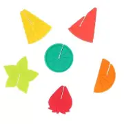 6Pcs Fruit Pattern Silicone Glass Markers New (B5)