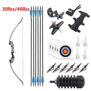 51" Archery Takedown Recurve Bow Arrow Set Right Hand for Shooting Training