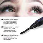 Eyelash Curler Electric Eyelash Curler Fast Eyelash Curling Tool(Black )