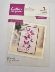 Crafters Companion Papercraft Die Elements Craft Application Butterfly Custer