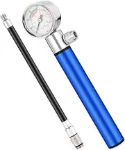 GOOHOCHY Ergonomic Basketball Pump Air Pump for Balls Balloons Compact Portable Air Ball Pump Inflator Aluminum Bike Air Pump Pressure Gauge Ball Pump
