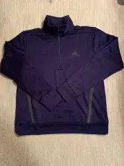 adidas WOMENS 1/4 Zip Long Sleeve size SMALL color NAVY
