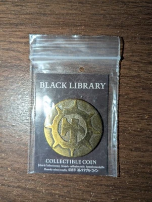 Warhammer AOS Collectible Black Library Coin Hammer Of Sigmar New