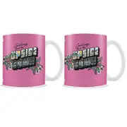 2x Stranger Things The Upside Down Themed Pink Coffee Mug Drinking Cup 300ml