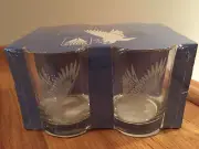 Citgo American Bald Eagle VTG 12 oz DOF Fashioned Rocks Tumblers Glasses S4 NIB