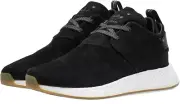 adidas originals NMD_C2 Suede Shoes Black Gum Bottom Mens NWT BY3011 Sz 14