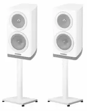 2 White 29” Steel Stands For Wharfedale Reva 1 Bookshelf Speakers