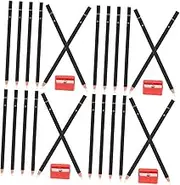 4sets Artist Sketch Eraser Pen Rubber Pencil Sharpener Highlight Eraser for Student Art 6pcs*4