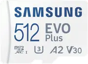 Samsung 512GB Micro SDXC EVO Plus Gen2 Memory Card