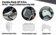 Radiator & Vambrace & Zephyr "Combo Of 3 Pcs For Royal Enfield Guerrilla 450"