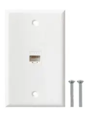 BNPUHIU Ethernet Wall Plate, 1 Port Cat6 Keystone Female to Female Wall Plate...