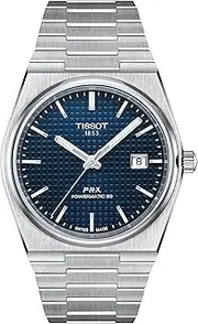[Tissot] Men's PRX Swiss Automatic Dress Watch with Stainless Steel Strap, Grey, 12 (Model: T1374071104100), Grey