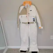 COLUMBIA Women's Wintertrainer Snowsuit White Size XL