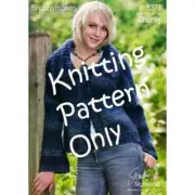 New Stylecraft Brushstrokes Chunky Yarn 8377 Cardigan Jacket Sweater Pattern