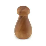 Hawaiian Hand Carved Acacia Wood 5" Poi Pounder from Maui, Hawaii