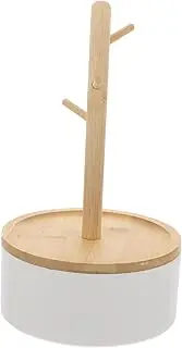 [RYEPOLNIX] earring tree pendant Necklace Organizer Stand Organizer small item porch Storage Box desktop rack jewelry towers earring holder stand bamboo necklace storage rack/259/209