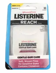1NIP pack of J & J Listerine Reach Gentle Gum Care Floss Cinnamon Mint Woven