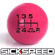 PINK/BLACK BYE FELICIA SHIFT KNOB FOR 6 SPEED SHORT THROW SHIFTER 12X1.25 K17