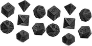 CORHAD 14Pcs Aesthetic Polyhedral Dice Premium Acrylic Table Game for Parties Clubs Fun Role Playing Game Night Accessories