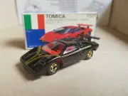 Tomica F50 - LAMBORGHINI COUNTACH LP500S [BLACK] NEAR MINT VHTF BOX GOOD JAPAN