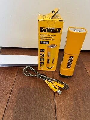 DeWalt DCL183 Rechargeable USB-C Jobsite LED Flashlight Magnetic base