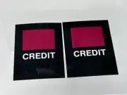 NOS SNK Neo-Geo Credit Display Window decal - 1 pair