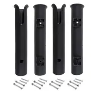 4pcs/lot Fishing Pole Stand Bracket with Mounting Screws Plastic UV Resistance