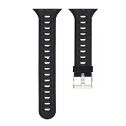 T Shape Two Color Silicone Watchband for Apple Watch Series 3 & 2 & 1 38mm(Black)