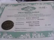 Vintage 1983 Cabbage Patch Kids Doll Adoption Papers