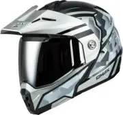 MD-74 Striker Modular Helmet w/Silver Shield - Silver/Blue - Medium M17411075