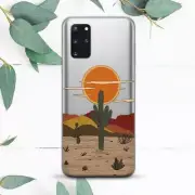 Cactus Desert Sun Nature Clear Case For Samsung Note 20 S10 S20 S21 S22 S24 FE