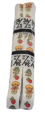 Vintage Strawberry Shortcake Apple Dumplin Teatime Turtle 36" 91cm Shoe Laces